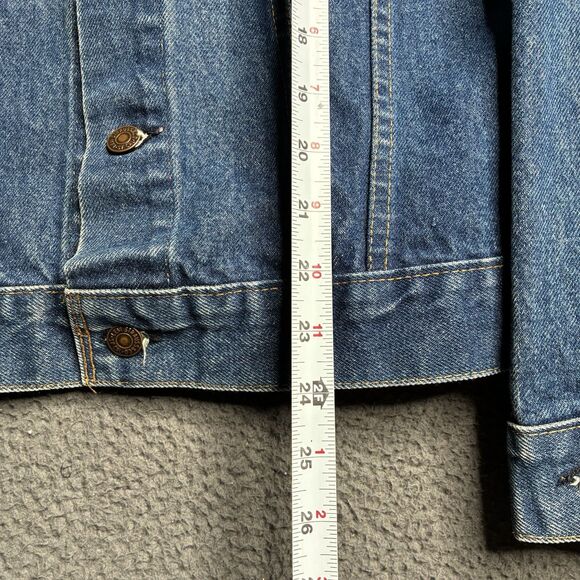 1971-1981 Levi’s Type 3 Little E Trucker's Jean Jacket 38 US Made 70505-0217 - Picture 10 of 11